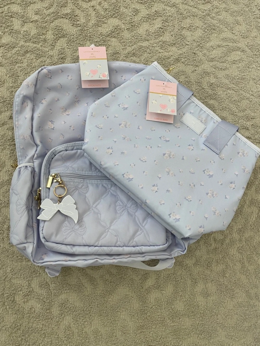 LoveSLoveShackFancy x Target Yoobi Backpack and Lunch Tote Breezy Blue Bundle